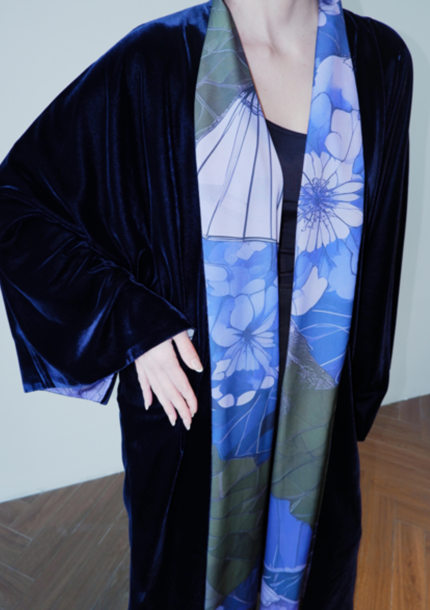 PETALS AFTER DARK IN NAVY